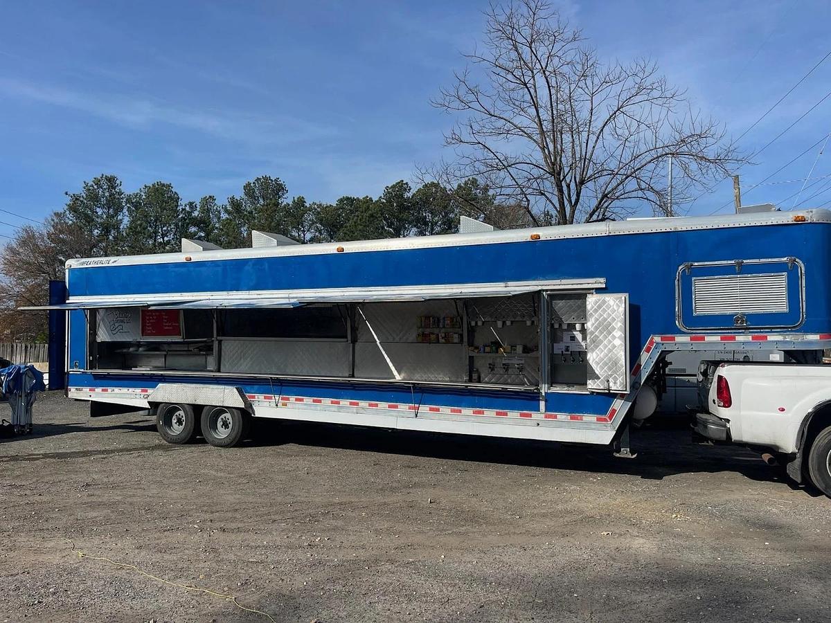 Used Featherlite TURNKEY Custom Full Service Catering Trailer + F-550 Tow Vehicle