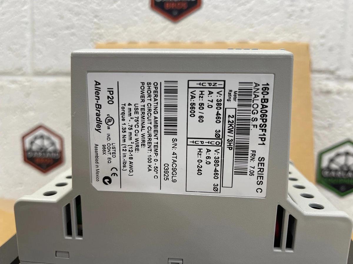 Allen-Bradley 160-BA06PSF1P1 Chassis Mount Analog Model Ser C 380-460V 6.0A