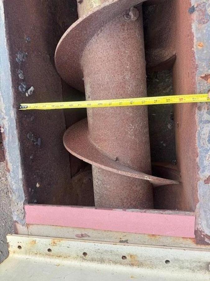 Used 27’ 3” Industrial Screw Conveyor 16” Stick, 17” Trough, 10Hp, 14.03:1 Gearbox