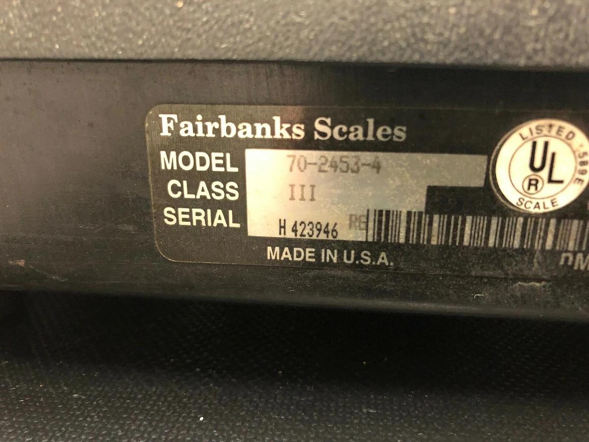 Used Fairbanks Shipping Scales 70-2453-4, 14”x14” Roller Top w/ Output Cord