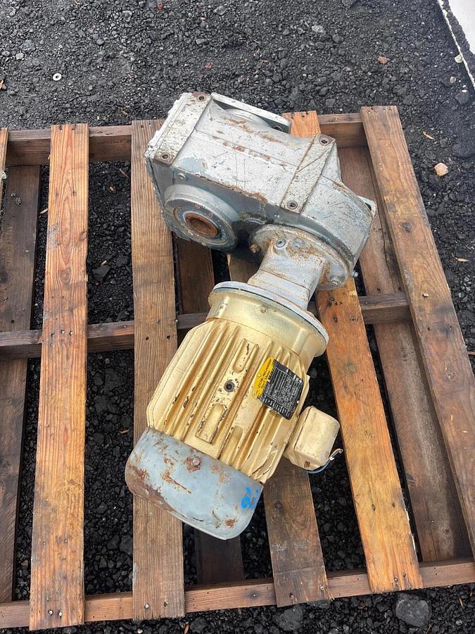 Used Baldor Reliance CEM3661T Super E Motor, 3Hp, 230/460V, 1760RPM, w/SEW Eurodrive