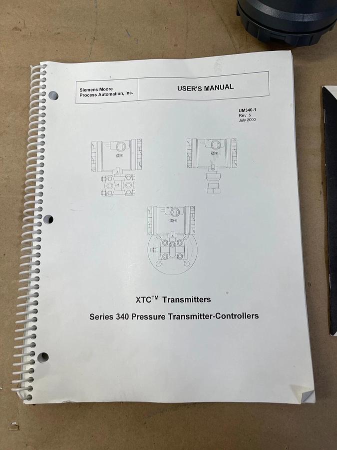 Used Siemens Series 340 Pressure Transmitter 340DABSAABNN213