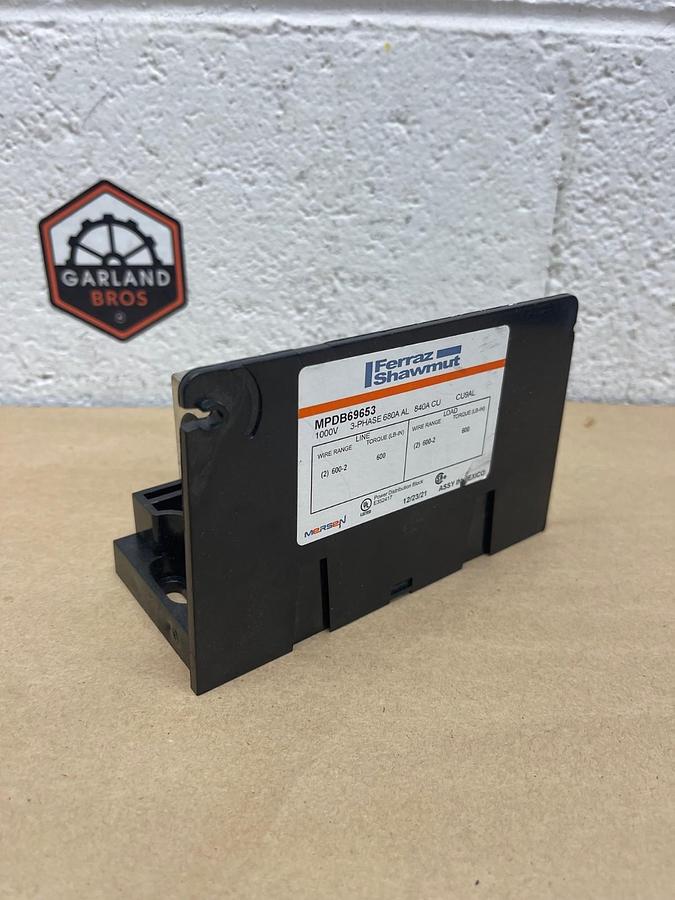 Mersen Ferraz Shawmut MPDB69653 Distribution Block, 1000V 680-840A *NEW*