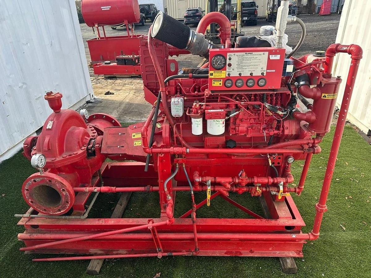 Used Clarke JW6HU40 Fire Pump System