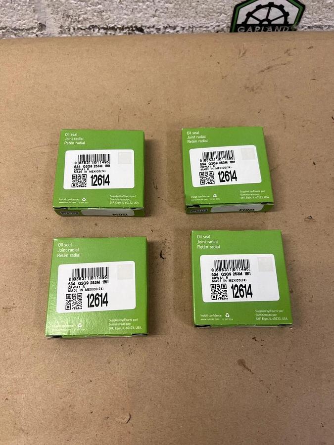 Used SKF 12614 Oil Seal, Joint Radial - Lot of 4