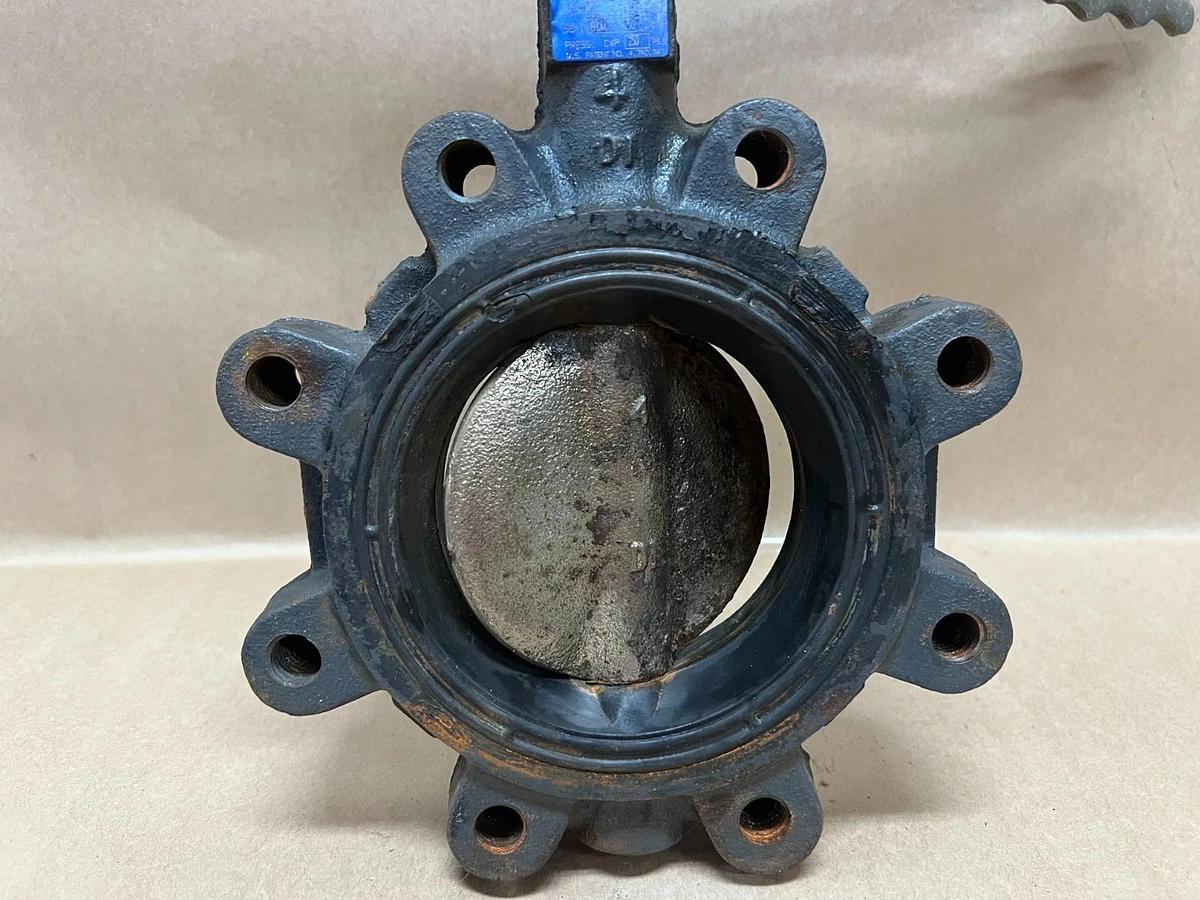 Used Nibco LD 3010 DI Body, SS Butterfly Valve, 4"