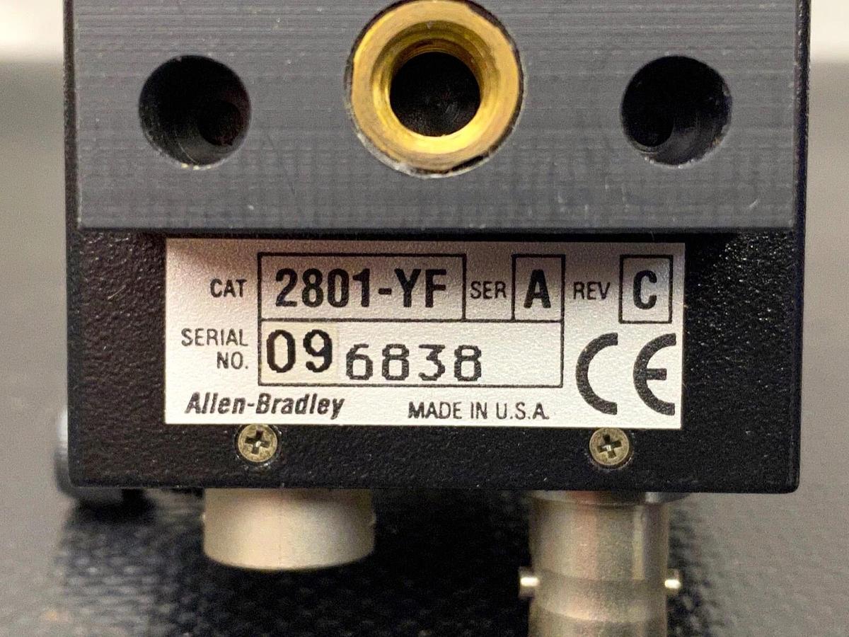Used Allen Bradley 2801-YF Camera w/ Navitar 25mm F1.4, 49mm 47B, 49mm Polarizer Lens