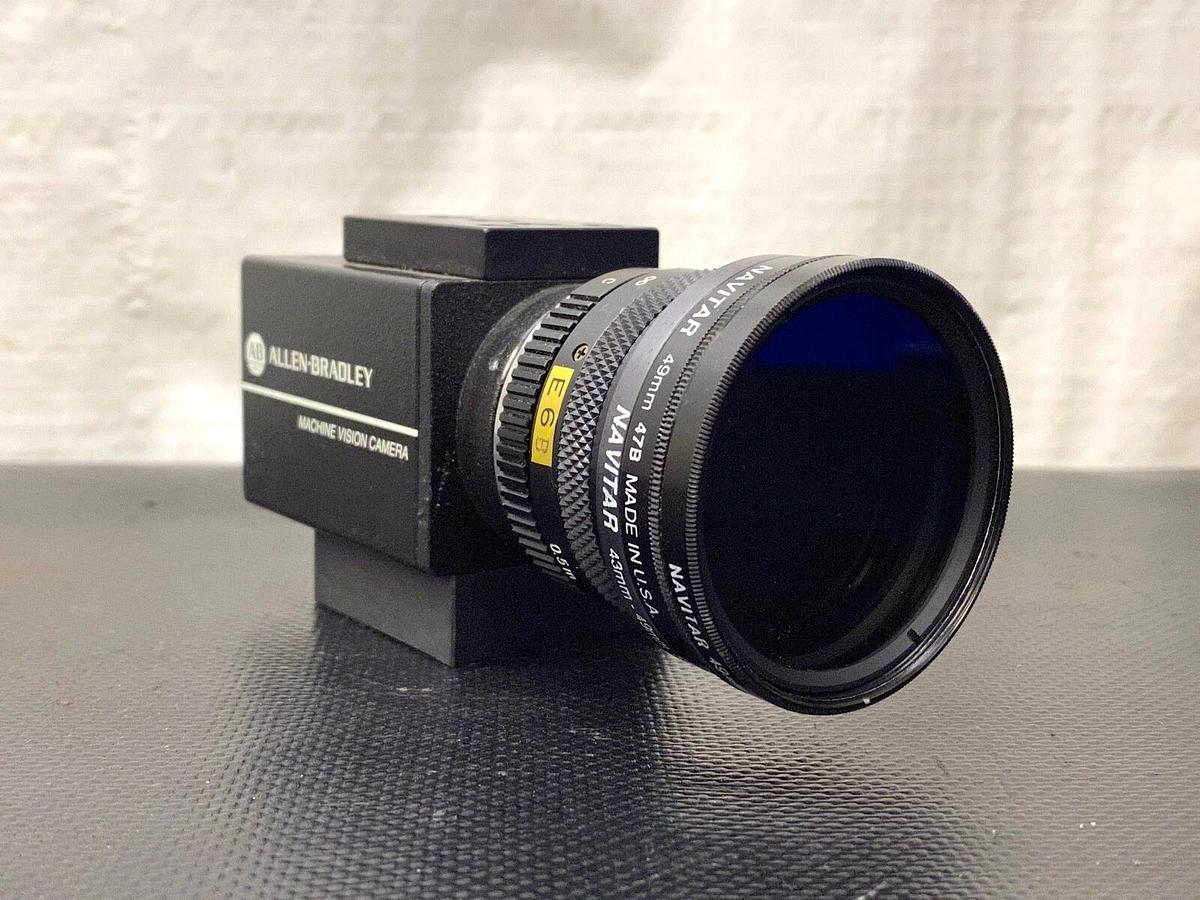 Used Allen Bradley 2801-YF Camera w/ Navitar 25mm F1.4, 49mm 47B, 49mm Polarizer Lens