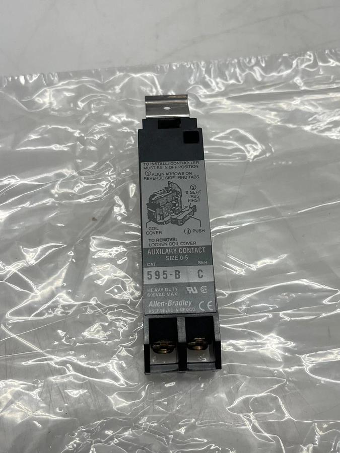 Used Allen-Bradley 595-B Auxiliary Contact, Series C