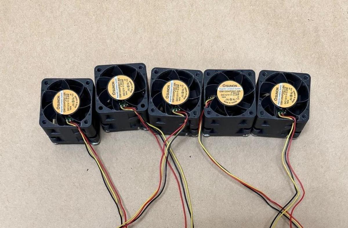 Used SUNON GM1204PQV1-8A Axial Fan - Lot of 5