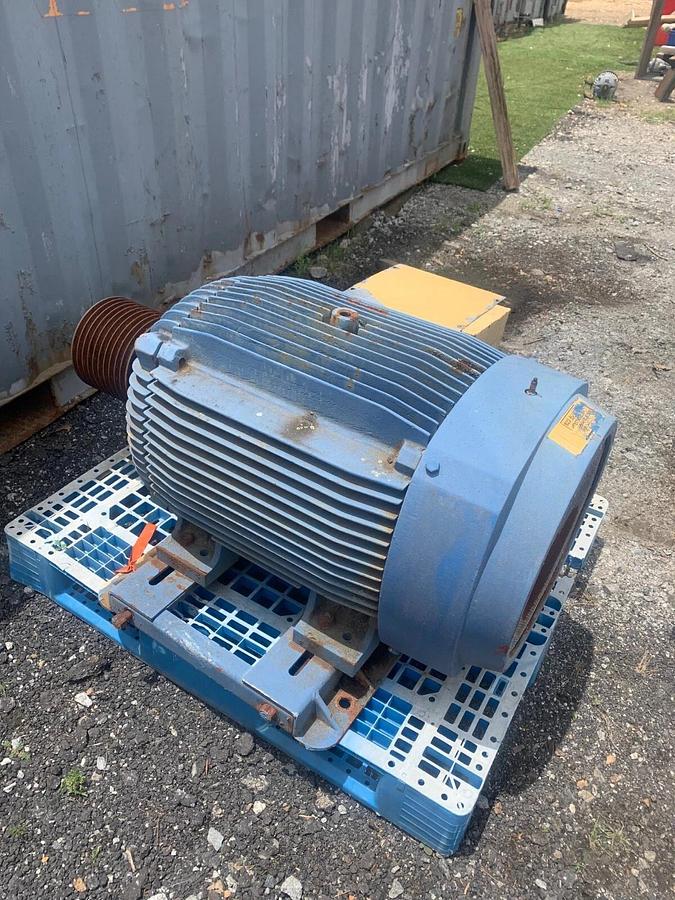 Used Weg IPE125-444T 125HP 460V 143A 3 Phase Motor