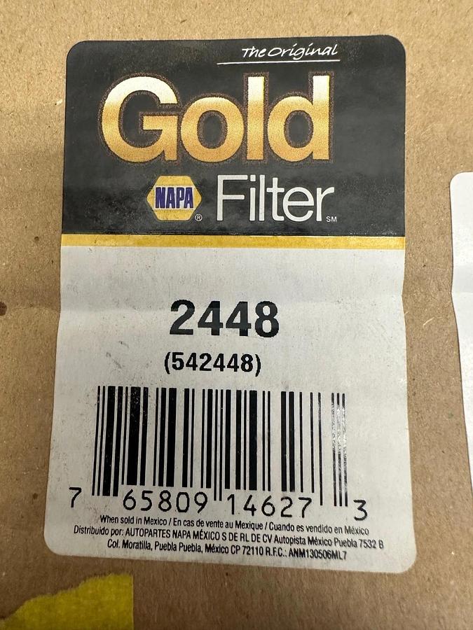 Used NAPA 2448 Gold Air Filter *NEW*