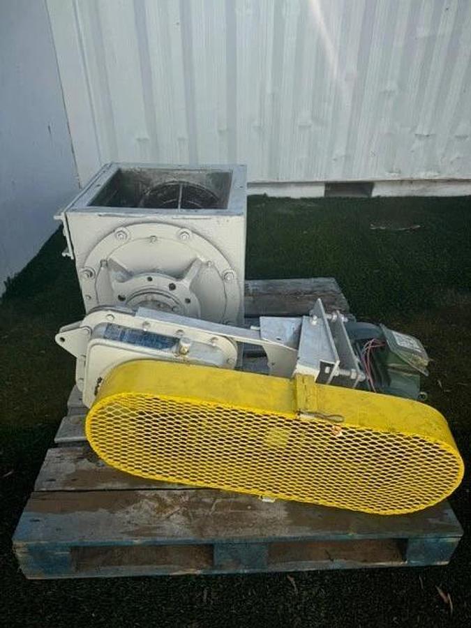 Used Rotary Airlock Feeder 16x16, Toshiba 5Hp @ 1745RPM Falk 4203J (Ratio 25.27:1)