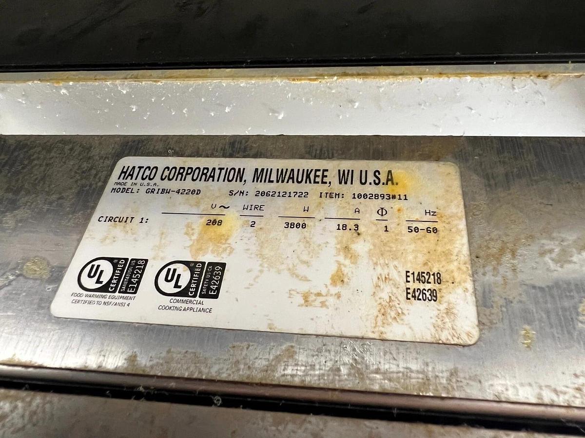 Used Hatco GRIBW-4220D Warming Shelf