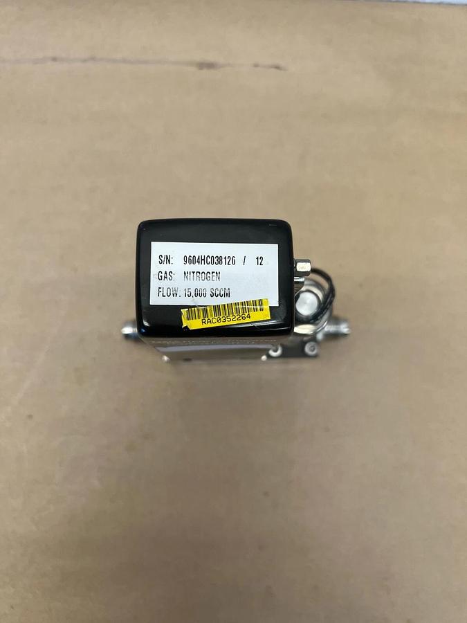Used Brooks 5850i Mass Flow Controller, 15,000 SCCM Flow, Nitrogen