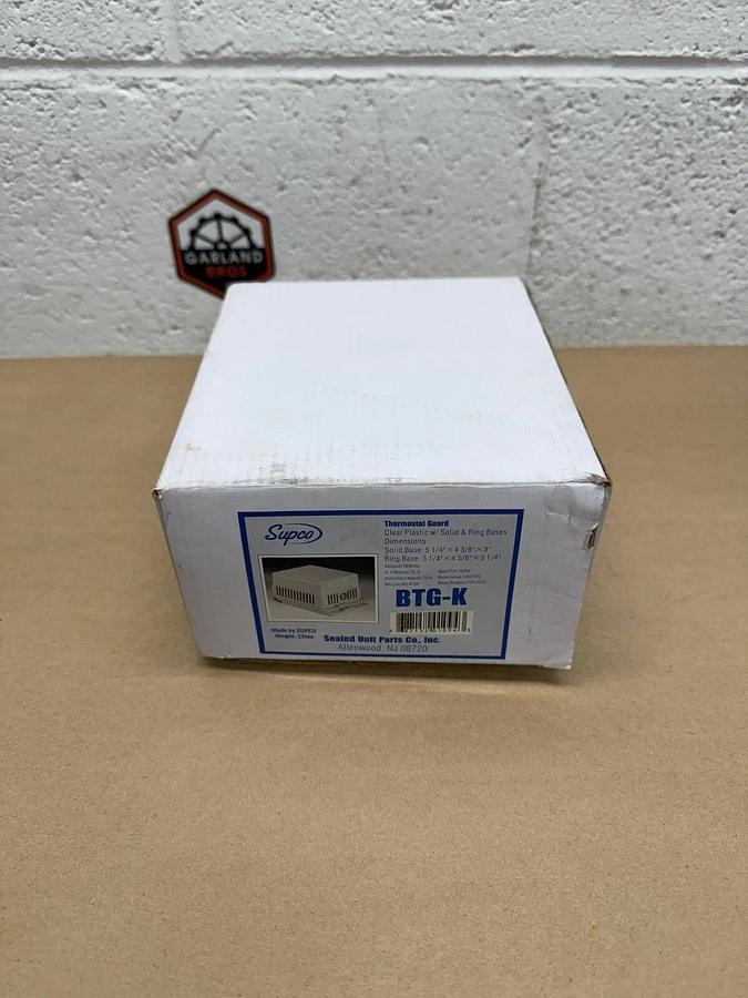 Used Supco BTG-K Thermostat Guard, Clear Plastic w/ Solid & Ring Bases