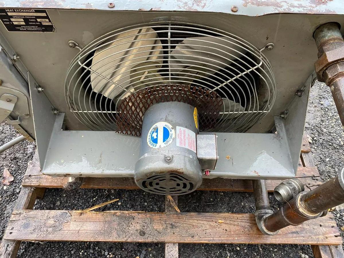 Used Thermal Transfer A0-25 Heat Exchanger 300 PSI, temp F 400 Baldor Motor 3 ph