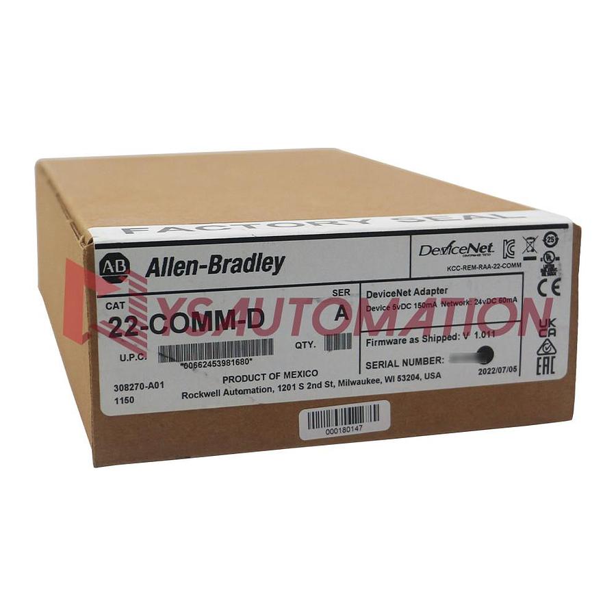 Used Allen-Bradley 22-COMM-E Ser A PowerFlex, Ethernet/IP Adapter *FACTORY SEALED*