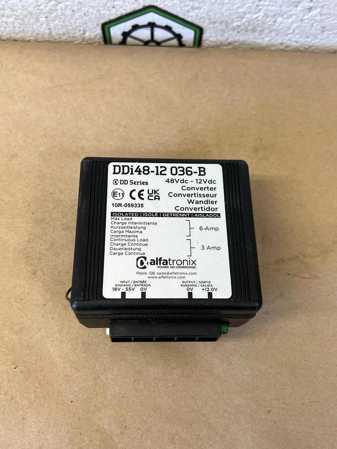 Alfatronix DDi48-12 036-B Voltage Converter, 48Vdc, 12 Vdc 3/6A