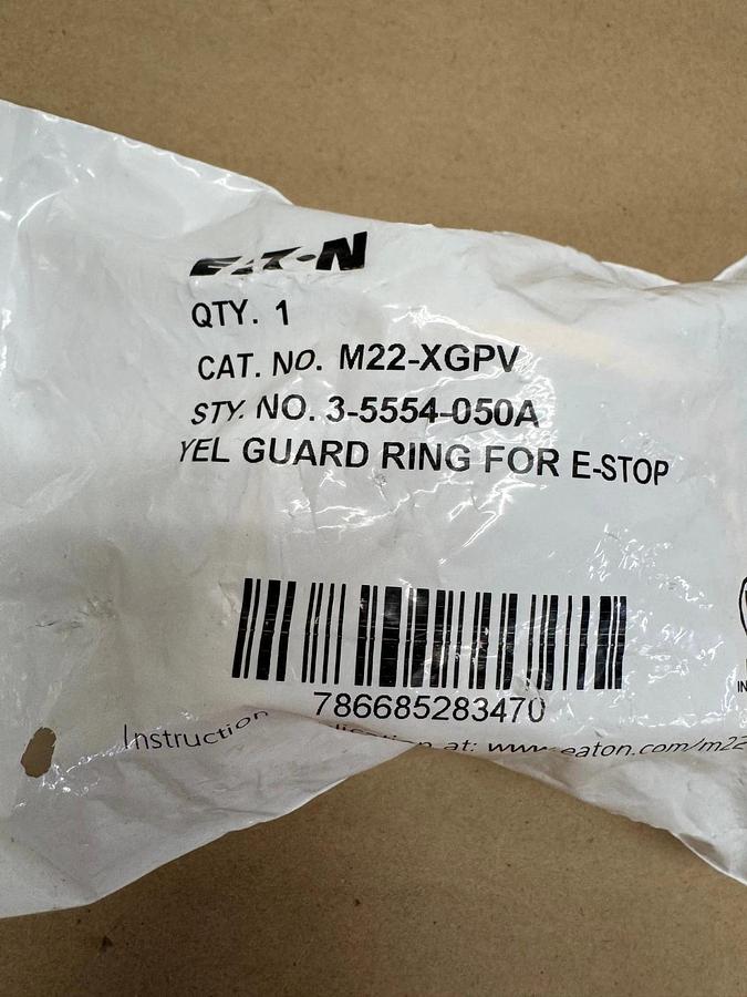 Used Eaton M22-XGPV Emergency Stop Safety Collar *FACTORY SEALED*