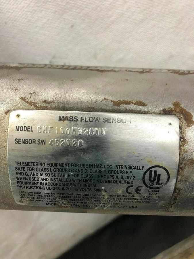Used Micro Motion CMF100M328NU Mass Flow Sensor