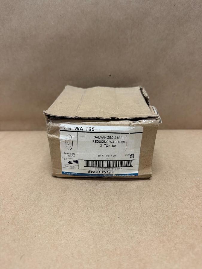 Thomas & Betts WA 165 Galvanized Steel Reducing Washers 2” to 1-1/2” (box of 48)