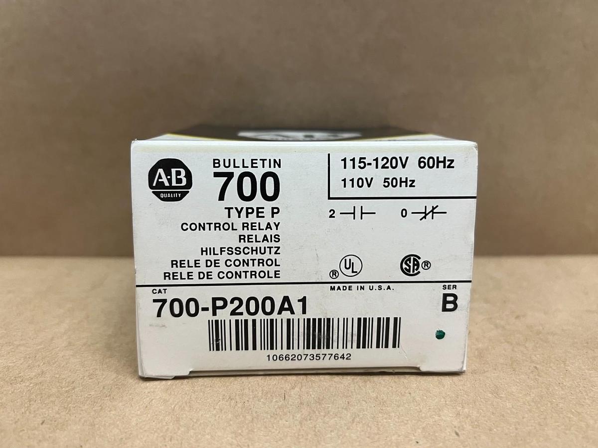 Used Allen Bradley 700-P200A1 Ser. B, Type P Control Relay *NEW*