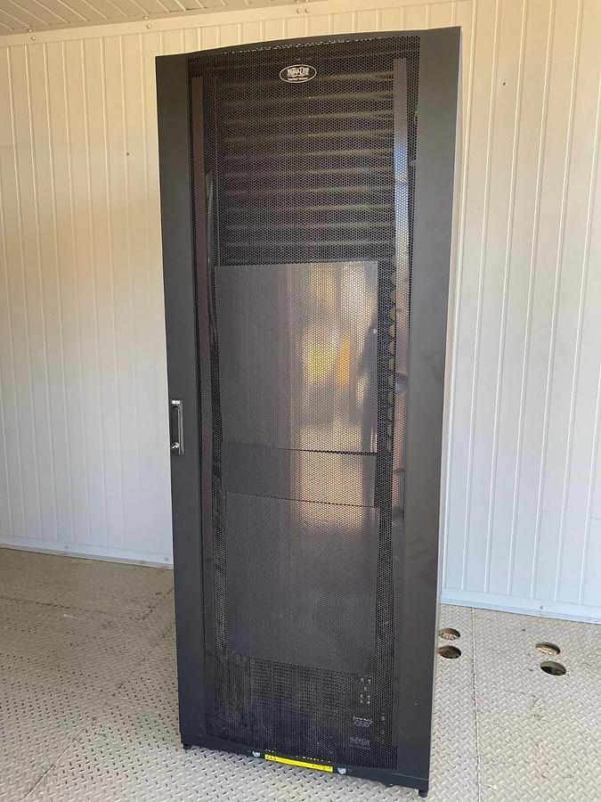 Used Tripp-Lite SmartRack Enclosure, APC SMX3000LVNC Smart-UPS X Battery