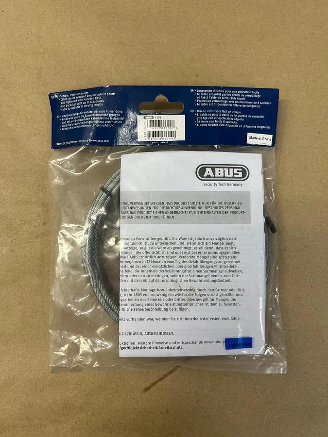 Used Abus C559 3 m (9 ft) Standard Cable Lockout