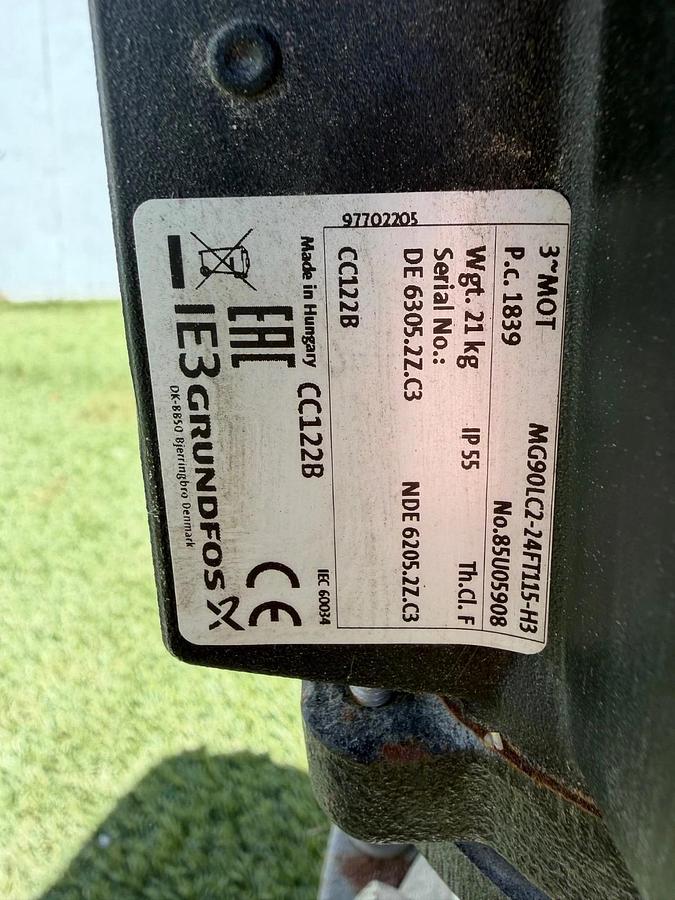 Used GRUNDFOS CRN5-9 E-CA-H-E-HQQK Centrifugal Pump