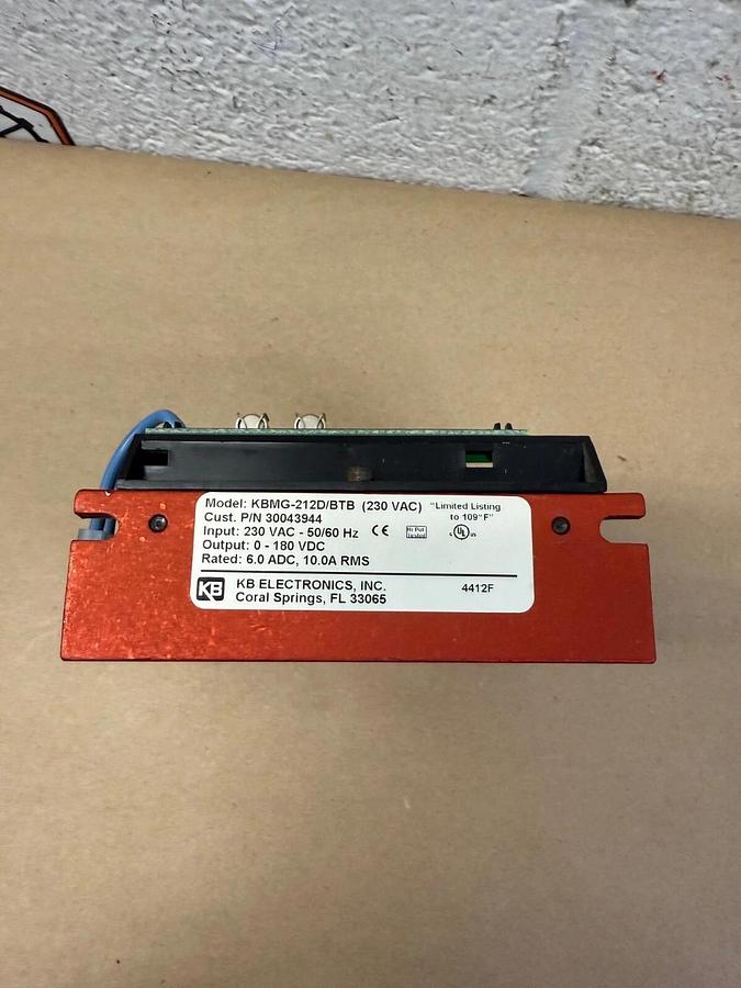 Used KB Electronics KBMG-212D/BTB Regenerative Drive DC Motor Control