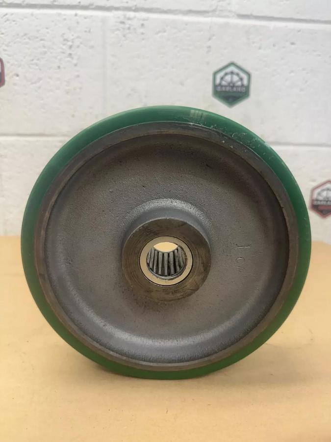 Used Hamilton 040895 8”x 2” Duralast Polyurethane on Iron Wheels, 1500 Lbs Capacity