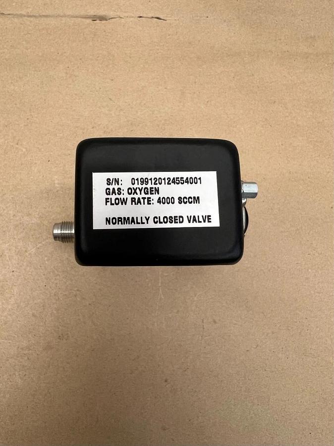 Used Brooks 5850i Mass Flow Controller, 4,000 SCCM, Oxygen, MOD: 5850IA1BK3X2BEA