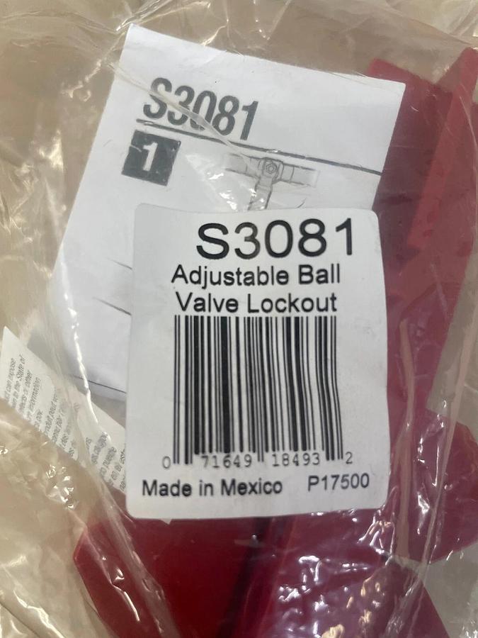 Used MasterLock S3081 Adjustable Ball Valve Lockout