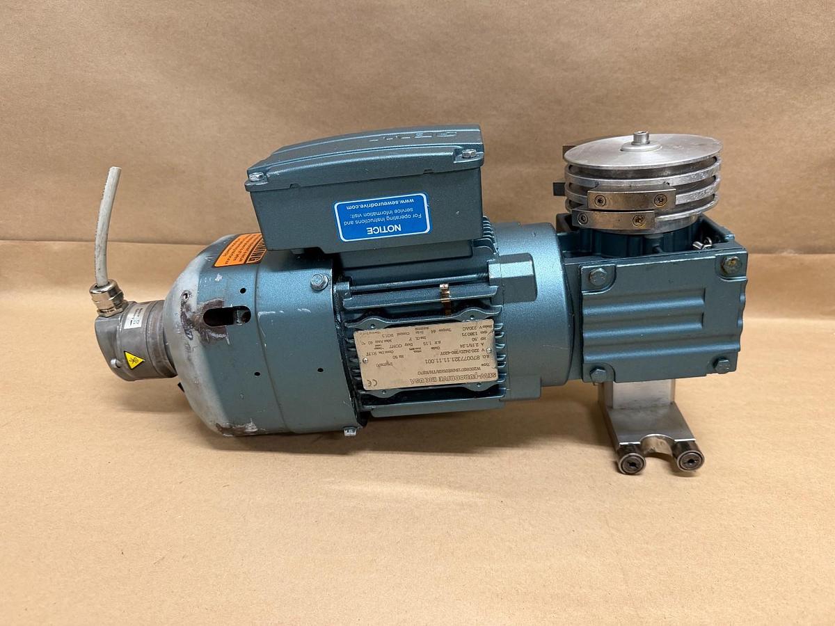 Used SEW-Eurodrive W20DRS71S4BE05HR 0.5Hp Motor @ 1380/71 Rpm, 230V, 50Hz