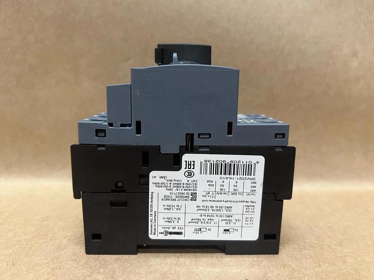 Used Siemens 3RV2021-1KA10 SIRIUS, Class 10 Circuit Breaker