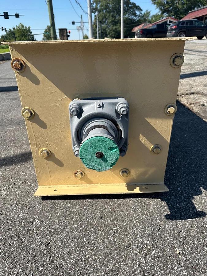 Used Industrial Screw Conveyor 51’ L, 16” Stick, 17” Trough, 15-1/2” Flights, 7.5Hp