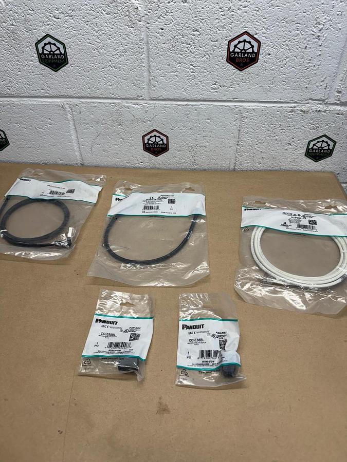 Used Panduit Cable Allotment (3) Cables (2) Couplers *FACTORY SEALED*