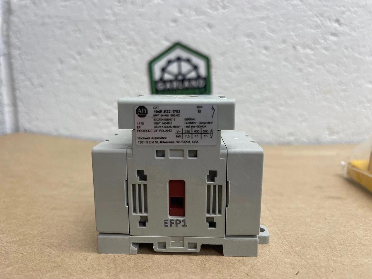 Used Allen Bradley 194E-E32-1753-6N Series B Switch-Disconnector *NEW*