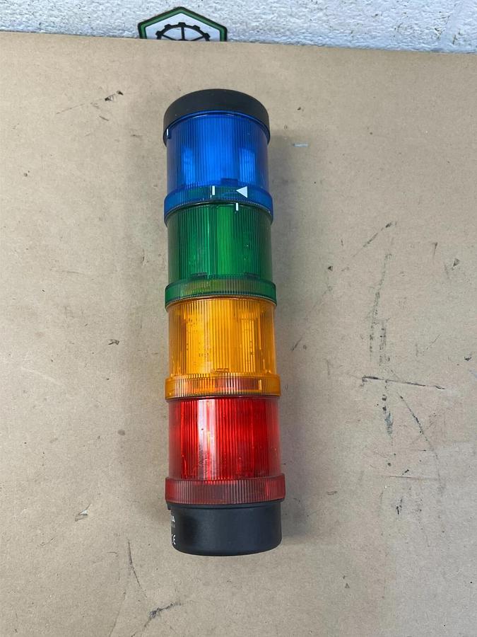 Used Werma Signaltechnik 640 810 00 Type 12 Tower Light, Blue, Green, Orange, Red