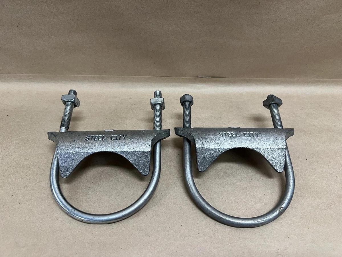 Used Steel City 3" Right Angle Beam Clamp - Lot of 2