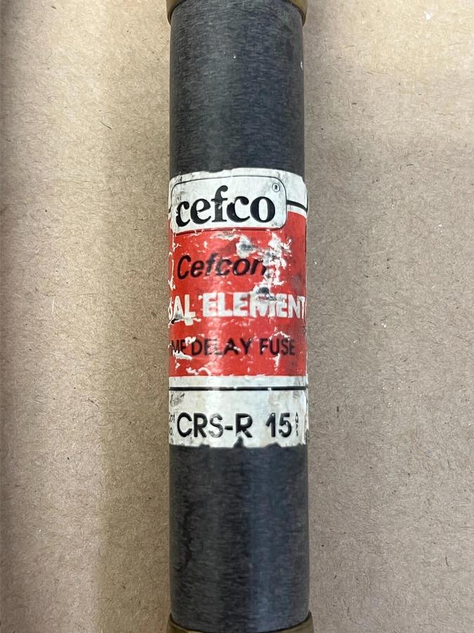 Used Cefco CRS-R 15 Dual Element Time Delay Fuse - Lot of 2
