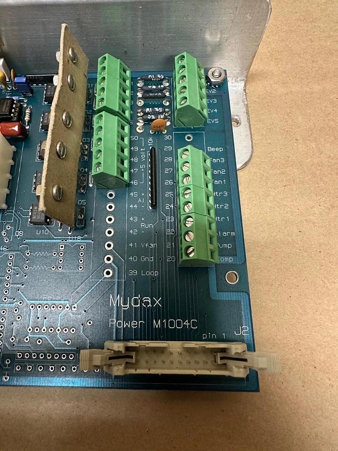 Used Mydax M1004C Power Interface Board w/ Backplate