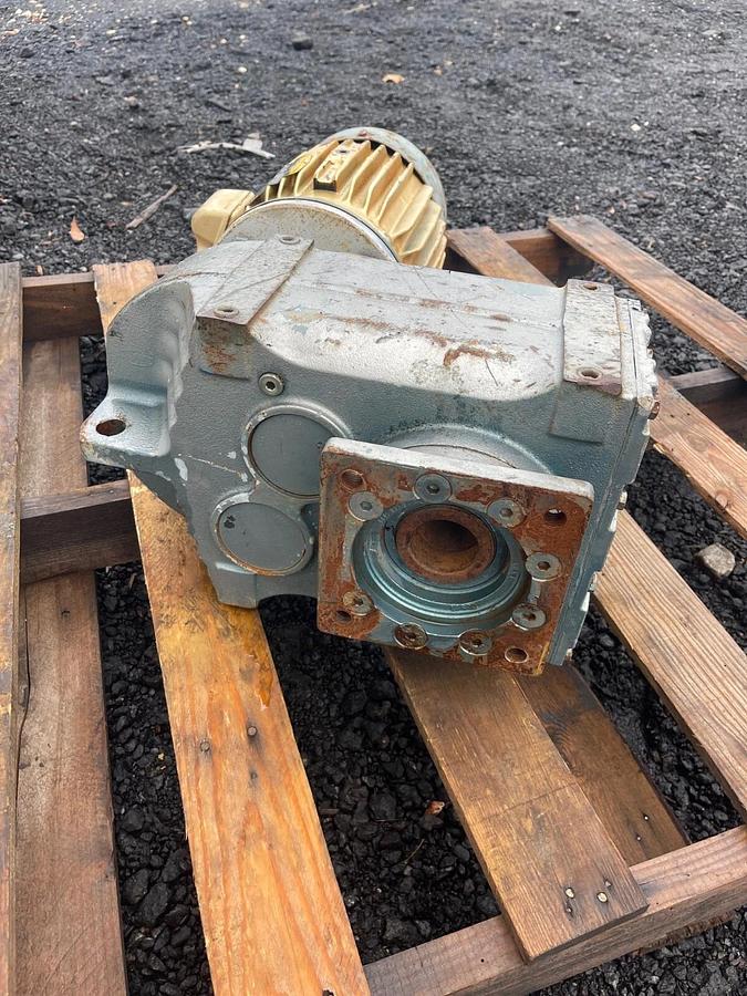 Used Baldor Reliance CEM3661T Super E Motor, 3Hp, 230/460V, 1760RPM, w/SEW Eurodrive