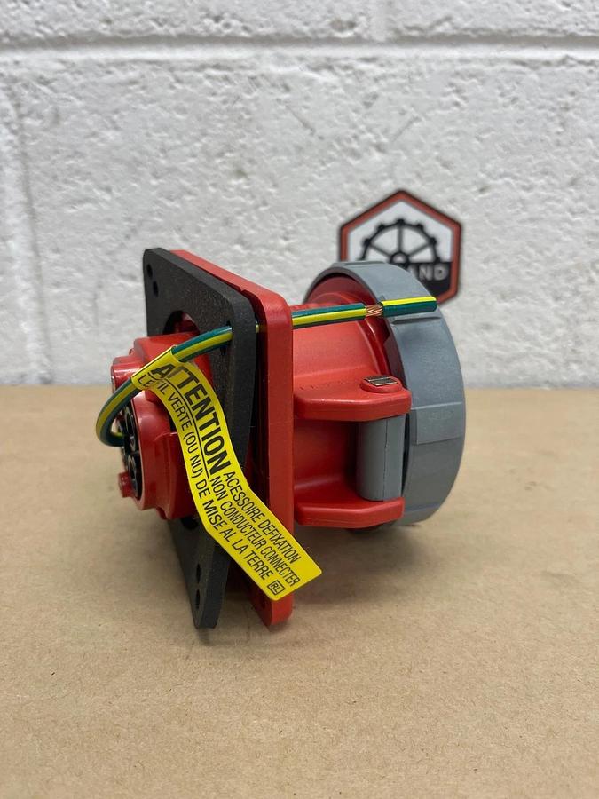 Used Hubbell HBL430R7W Pin & Sleeve Receptacle, 30A, 480VAC, 3 Phase