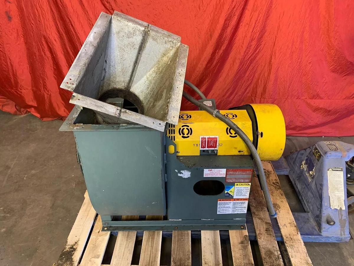 Used New York Blower (NYB) Size 15 PLR Fan Class 2 ARR-9, 3266 CFM , 5 HP Motor