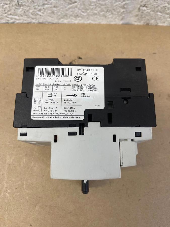Used Siemens 3RC1021-0JA10 Circuit Breaker, Sirius