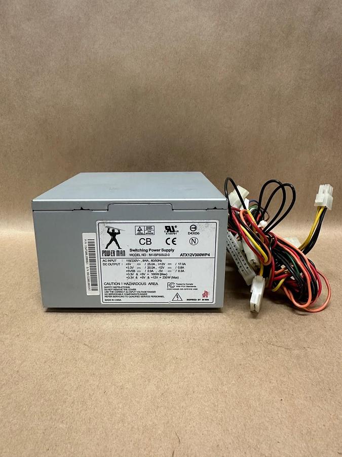 Used PowerMan IW-ISP300J2-0 Switching Power Supply