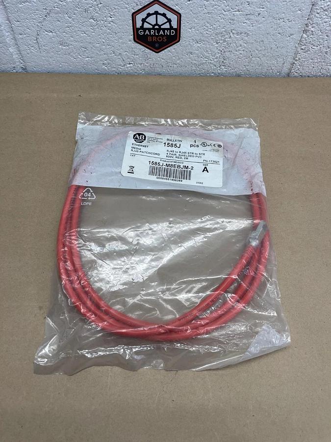 Allen Bradley 1585J-M8EBJM-2 Series A Ethernet Media RJ45 Patchcord *NEW*