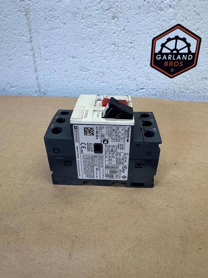 Used Schneider Electric GV2ME08 Manual Starter Motor Protector Circuit Breaker 2.5-4A